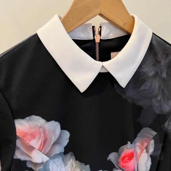 Ted Baker Floral Print Dress, Size 1, Excellent Used Condition - Picture 6 of 7